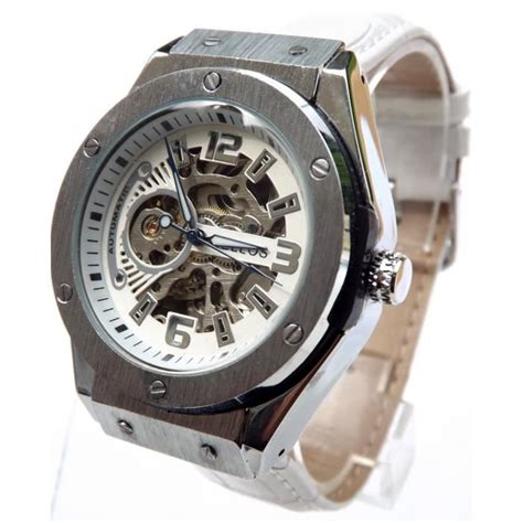 montre homme automatique squelette style hublot|Hublot automatic watch price.